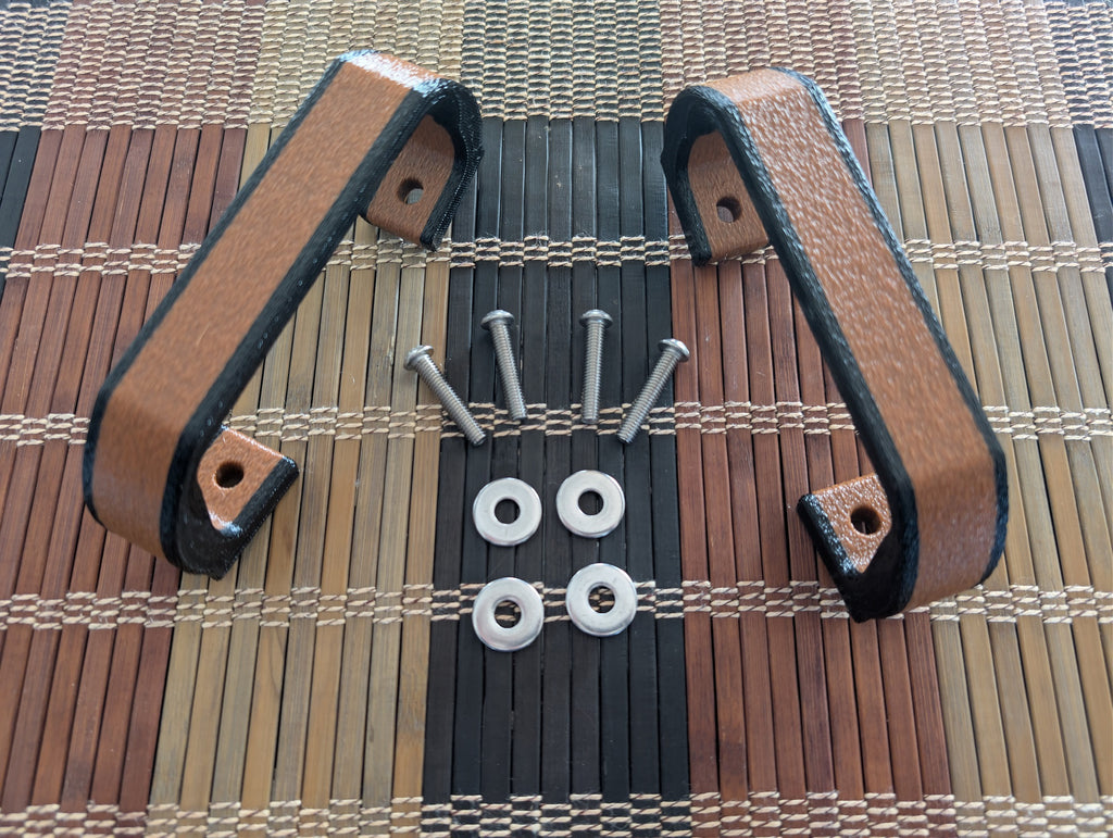Premium Pair Handle Kit — Black/Brown-Center