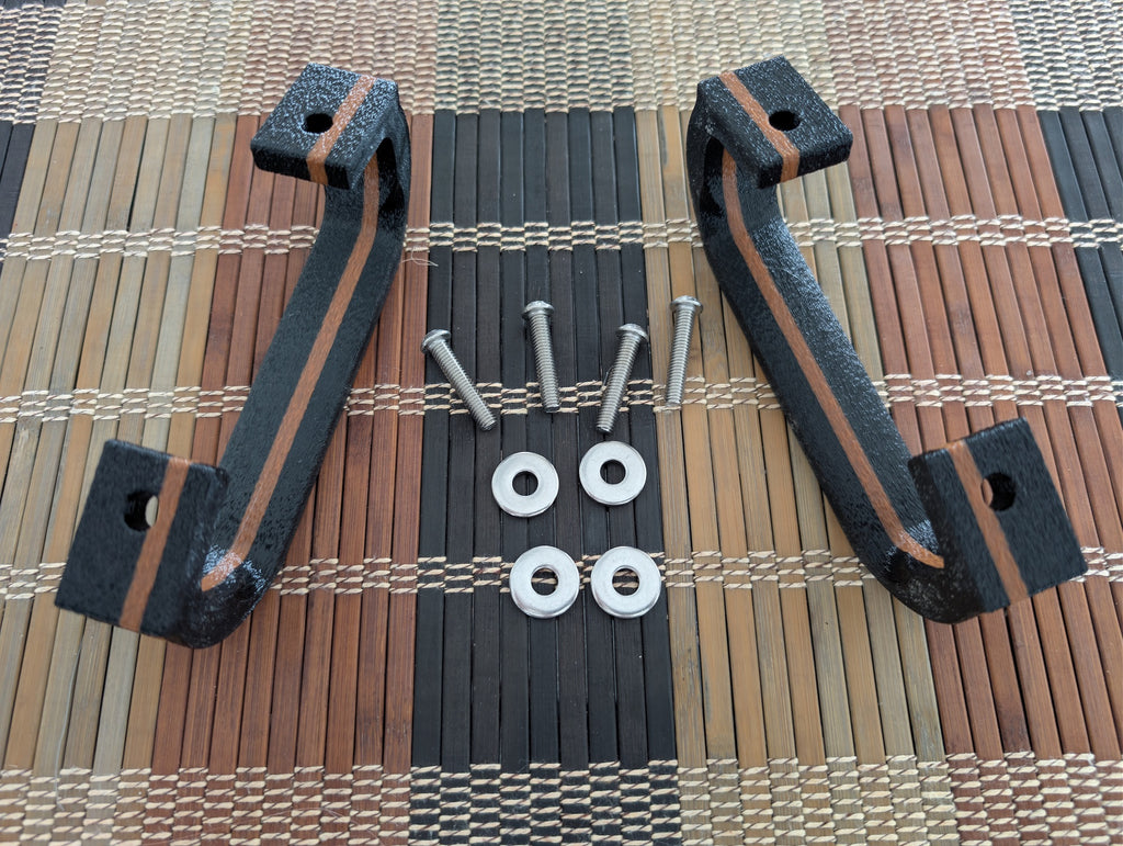 Premium Pair Handle Kit — Black/Brown Stripe