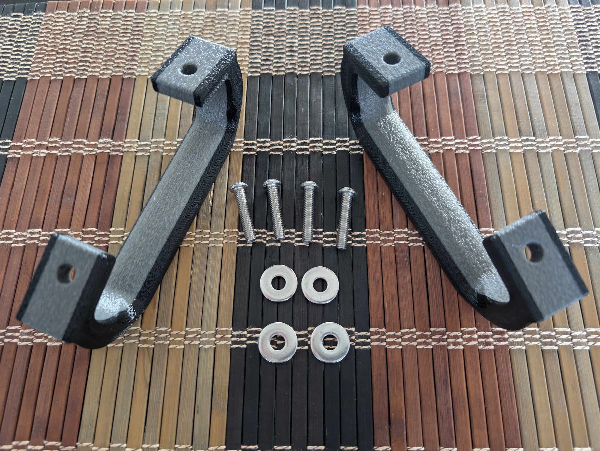 Premium Pair Handle Kit — Black/Gray-Center
