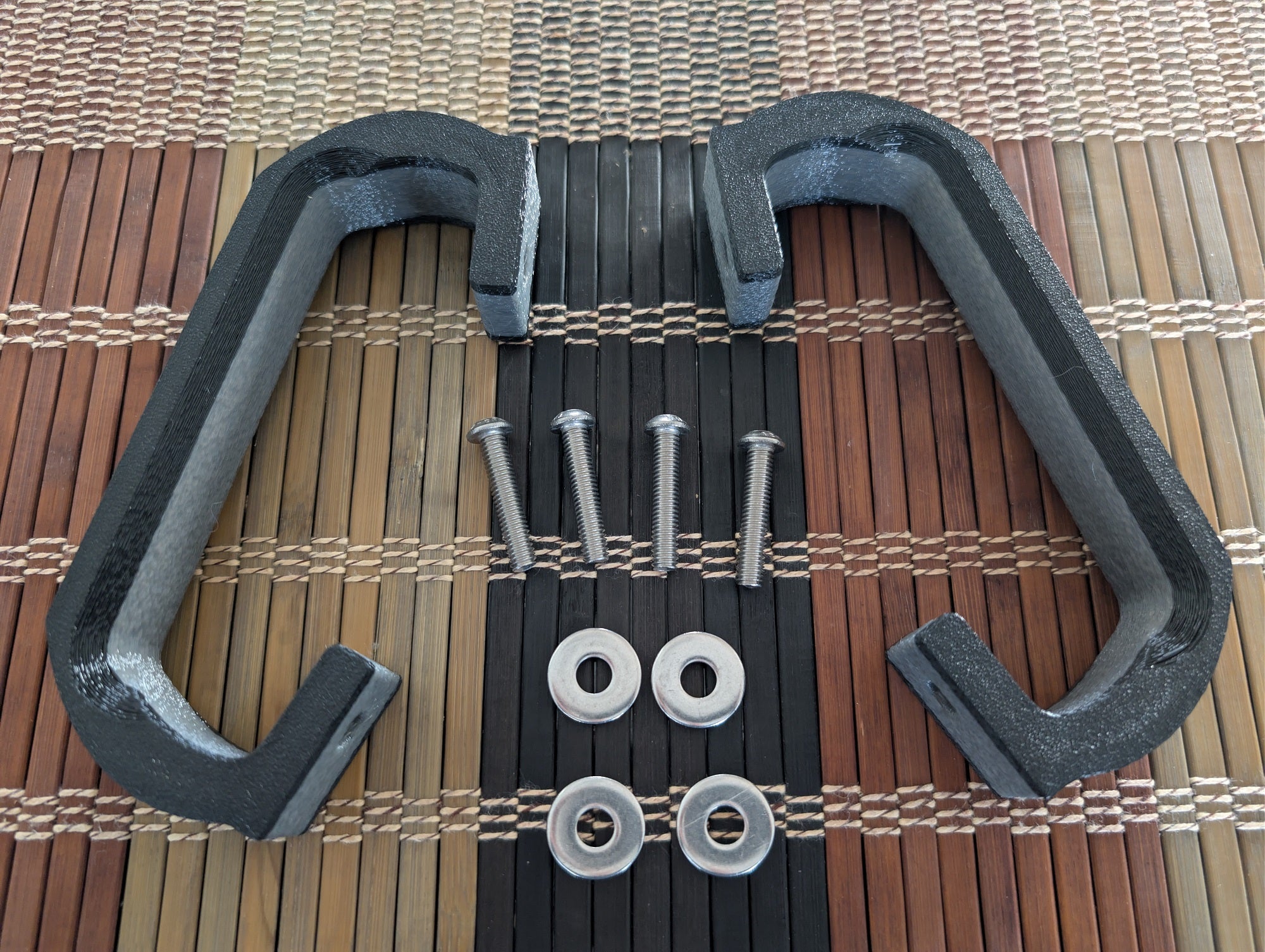 Premium Pair Handle Kit — Black/Gray-Center