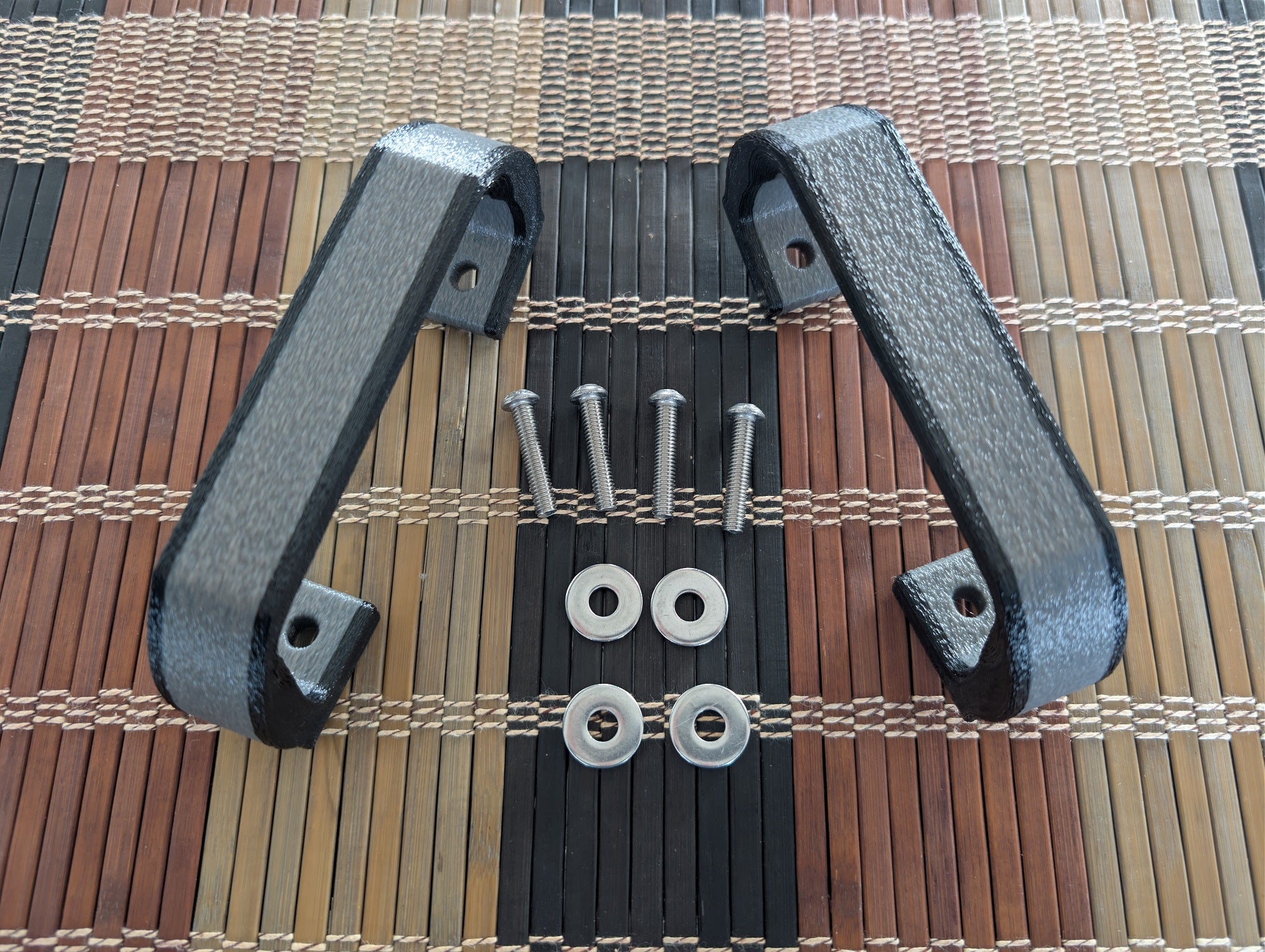 Premium Pair Handle Kit — Black/Gray-Center