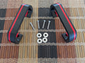 Premium Pair Handle Kit — Black/Red Stripe