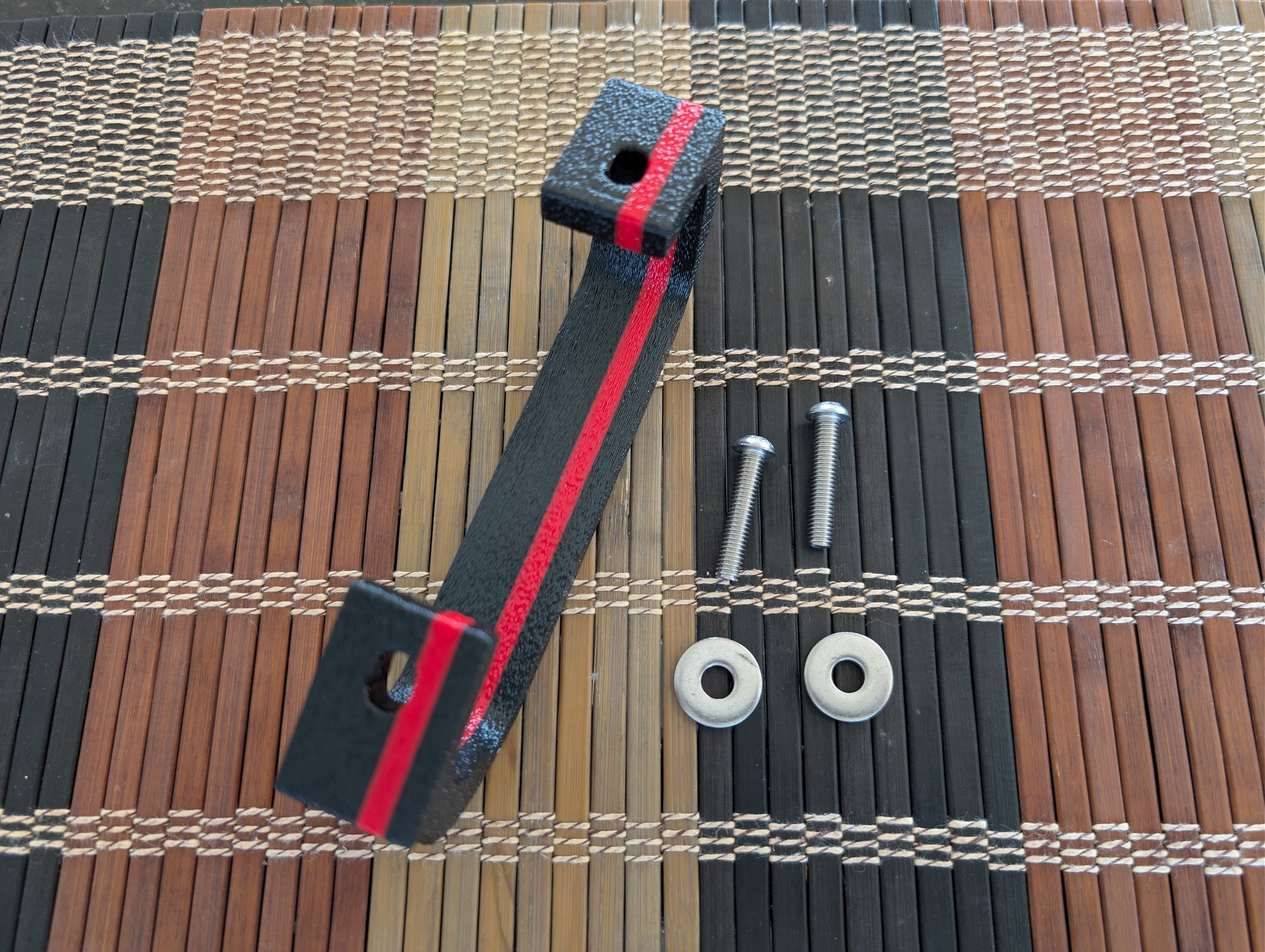 Premium Single Handle Kit — Black/Red Stripe