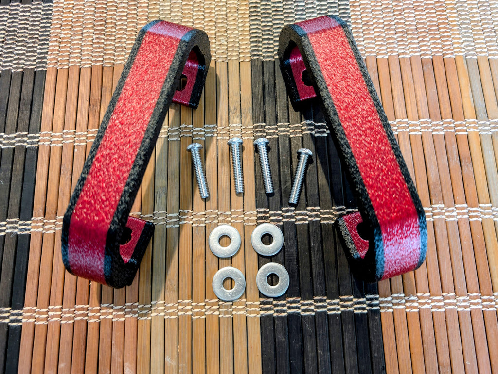 Premium Pair Handle Kit — Black/WineRed-Center