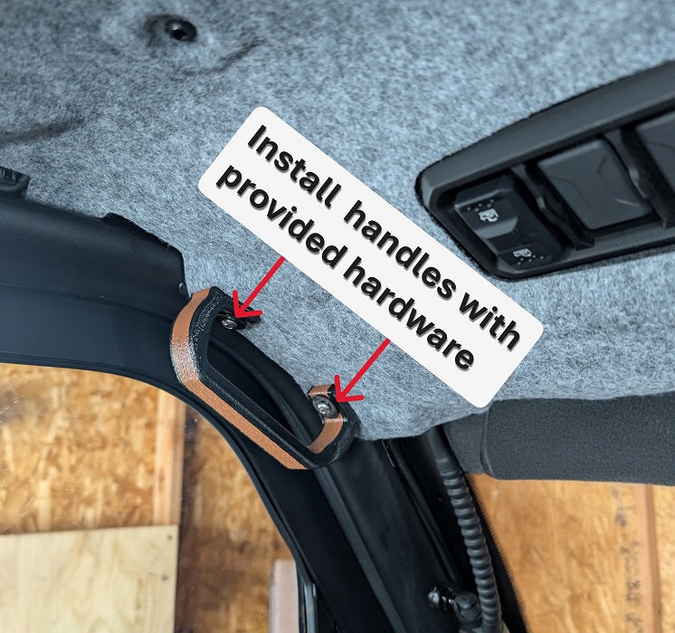 Premium Pair Handle Kit — Black/Red Stripe