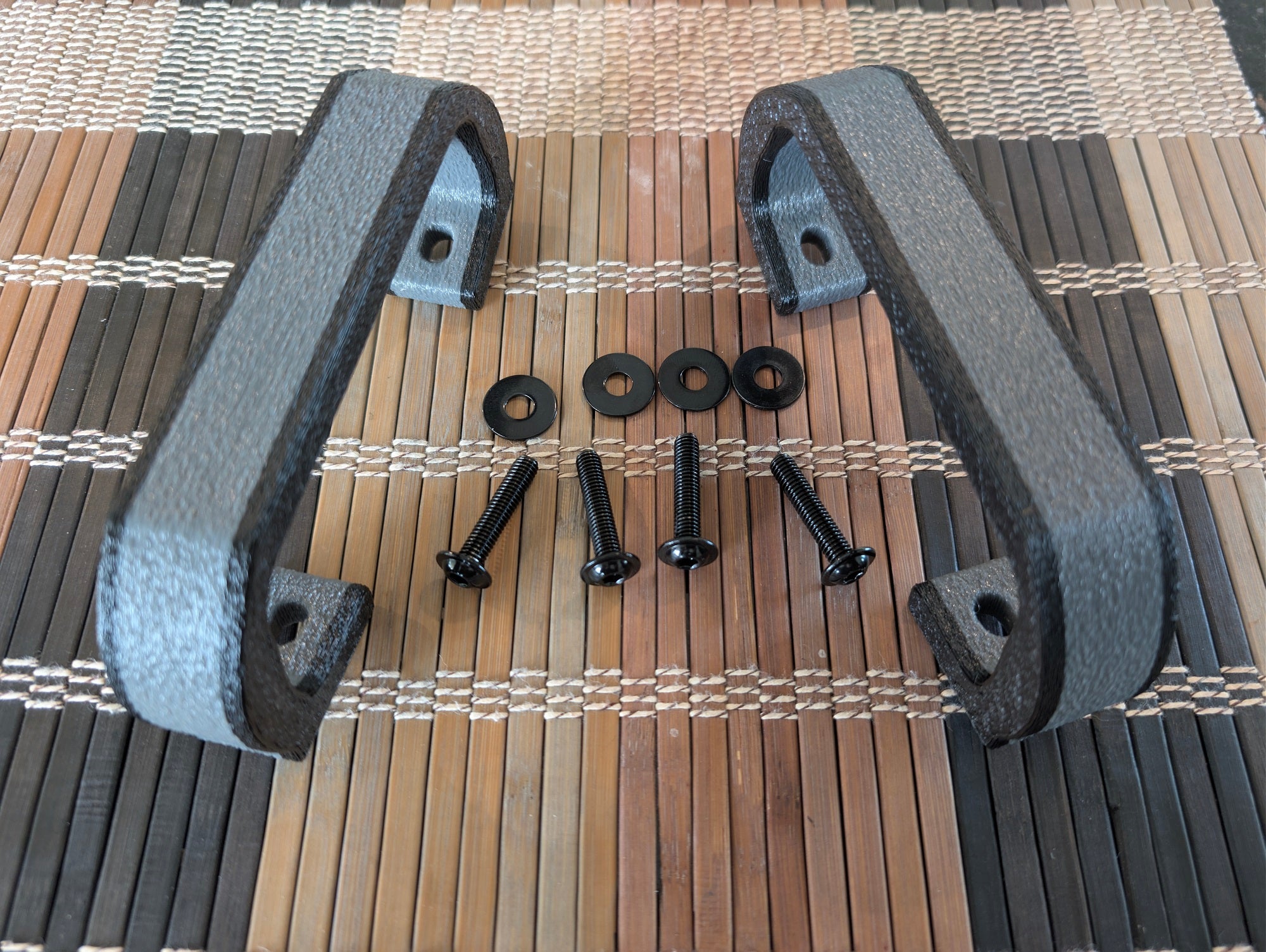 Premium Pair Handle Kit — Black/Gray-Center