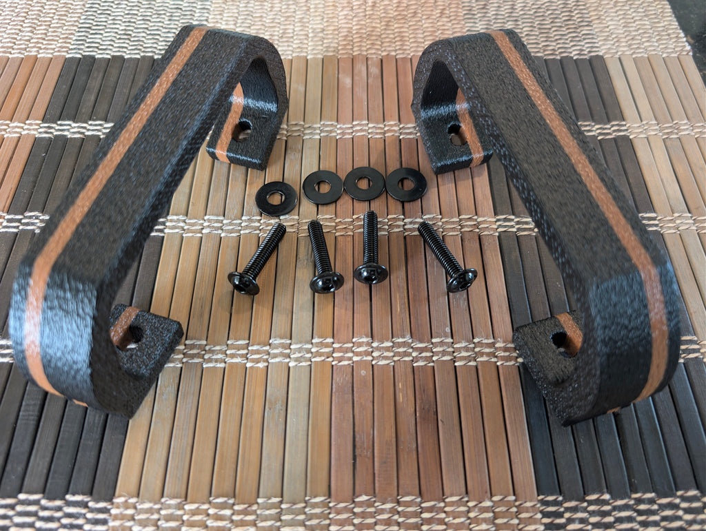 Premium Pair Handle Kit — Black/Brown Stripe