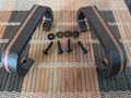 Premium Pair Handle Kit — Black/Brown Stripe