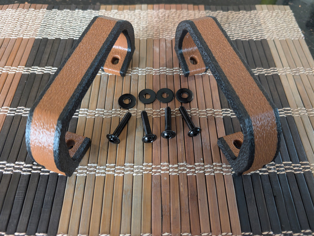 Premium Pair Handle Kit — Black/Brown-Center
