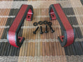 Premium Pair Handle Kit — Black/WineRed-Center