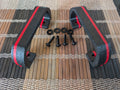 Premium Pair Handle Kit — Black/Red Stripe