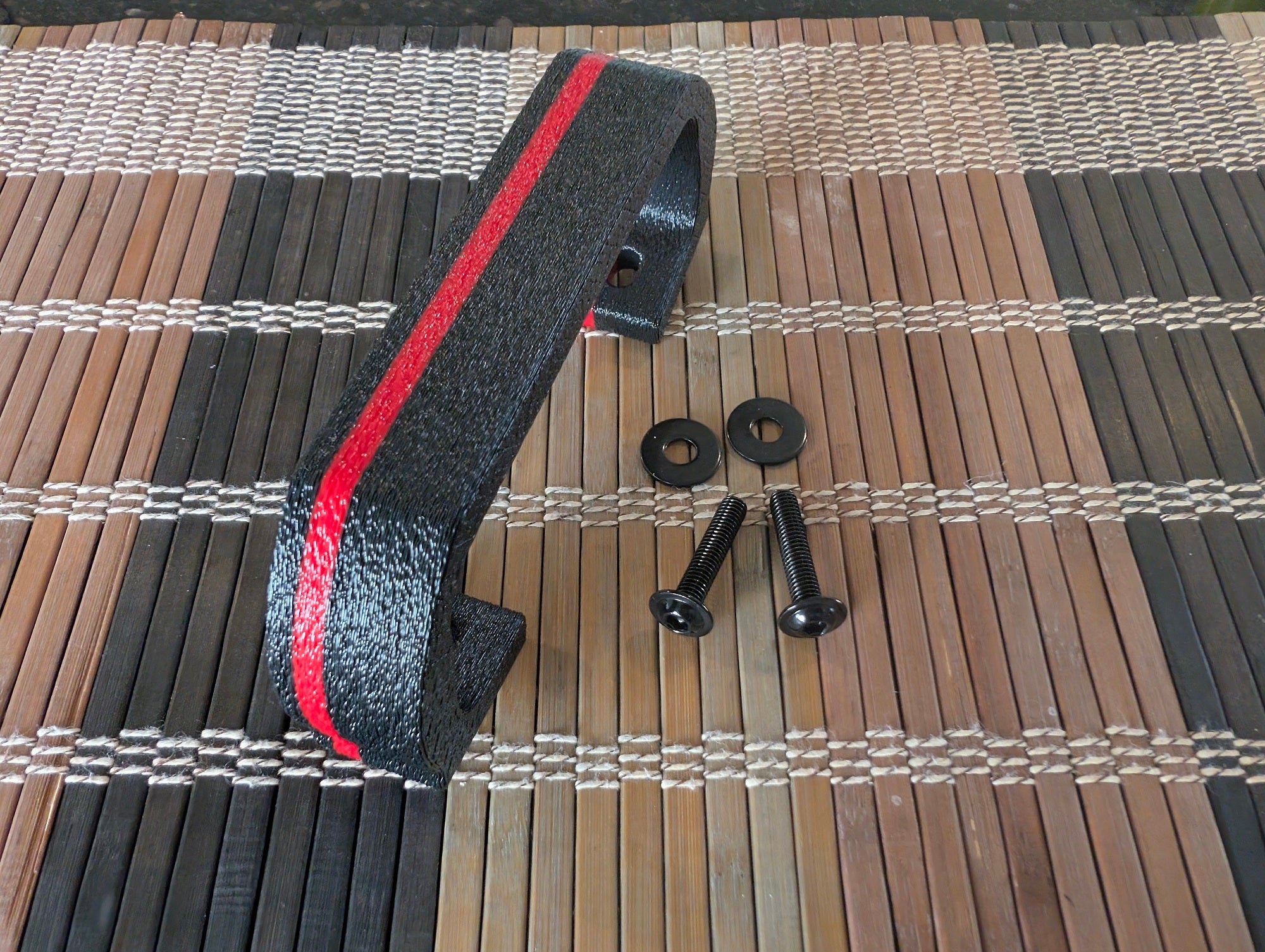Premium Single Handle Kit — Black/Red Stripe